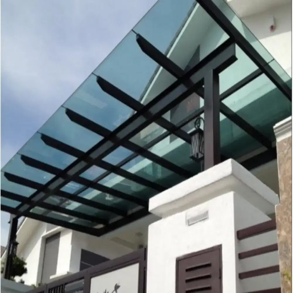 Kanopi solarflat 3 mm menambah cantik rumah anda
