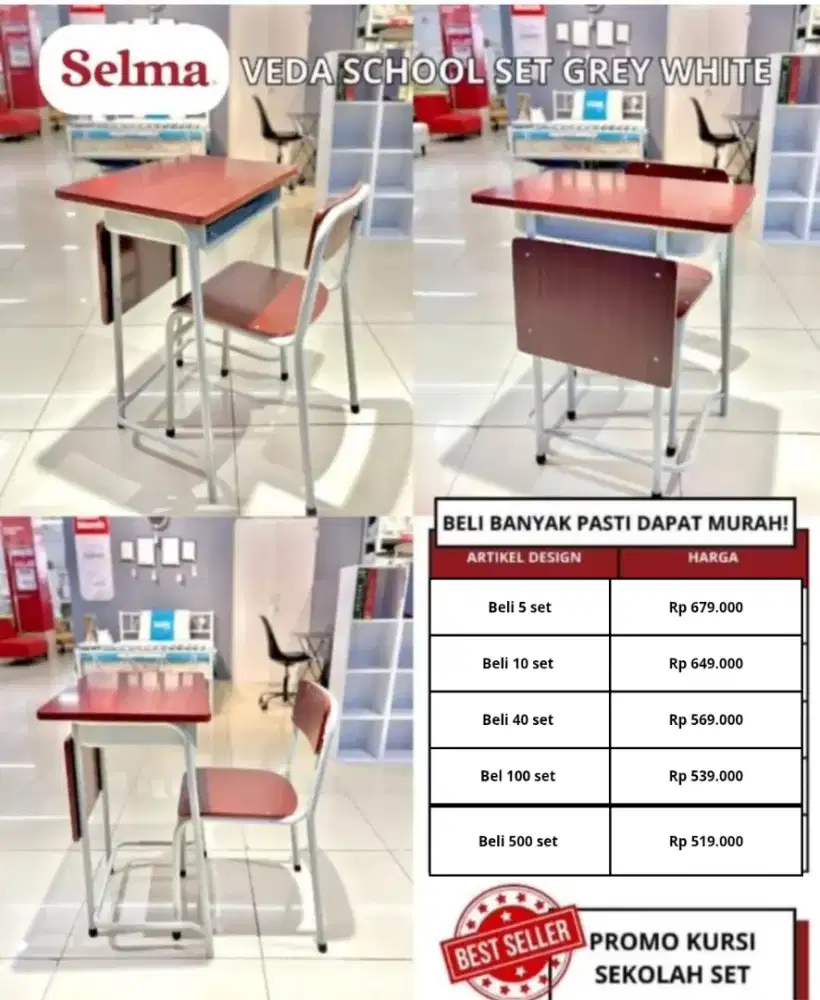 Promo spesial meja belajar set