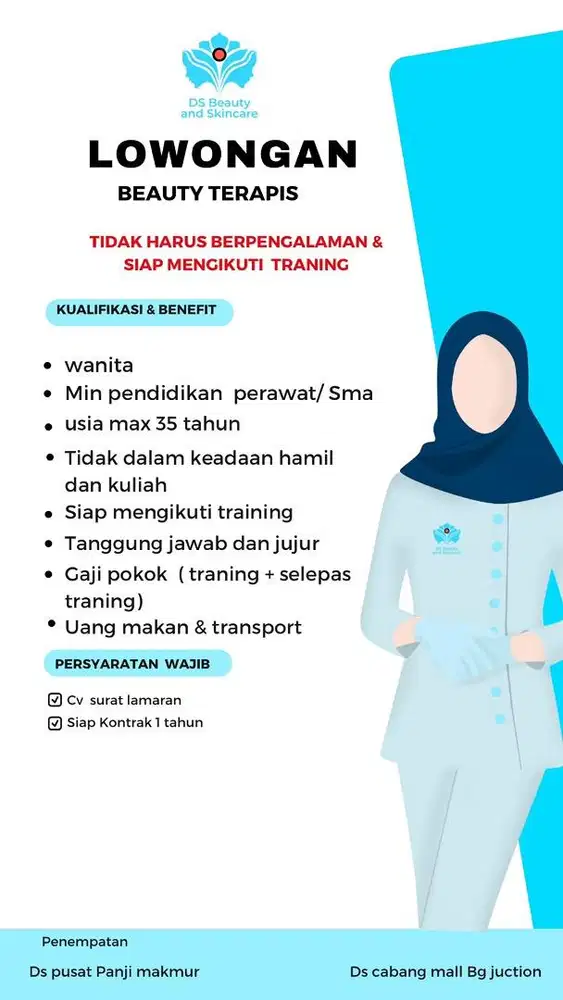 Dibutuhkan beauty terapis
