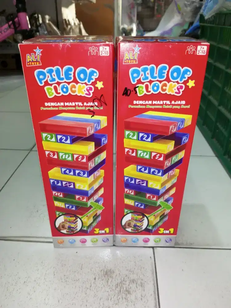 Mainan anak pile of block stako