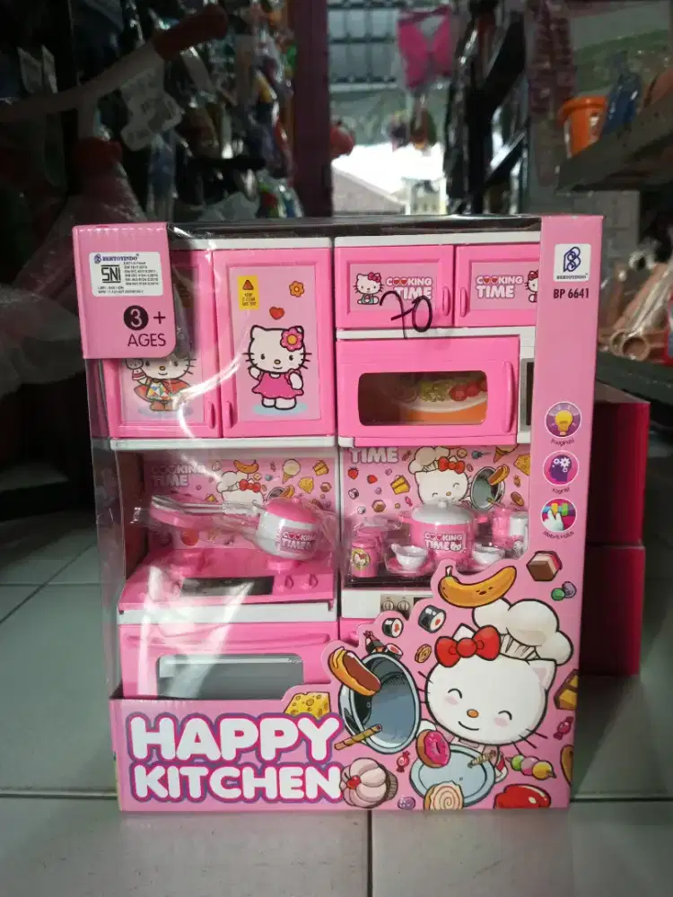 Mainan anak happy kitchen helo Kitty