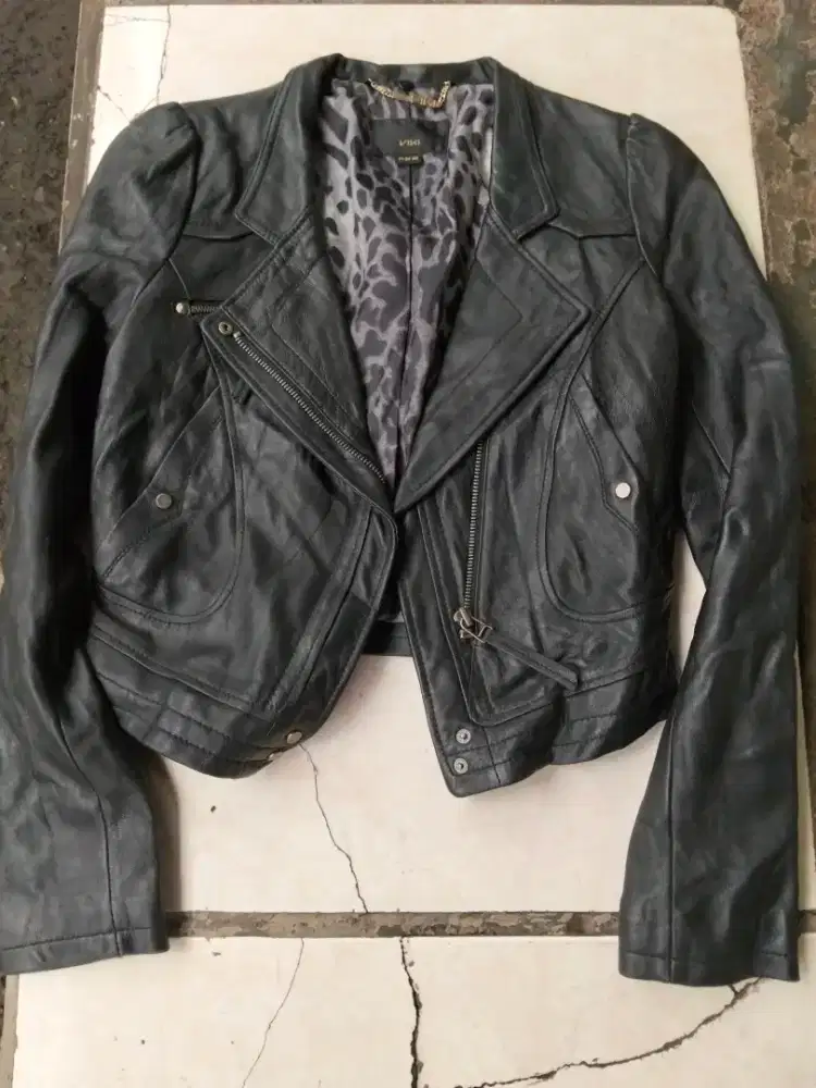 Jaket kulit asli import