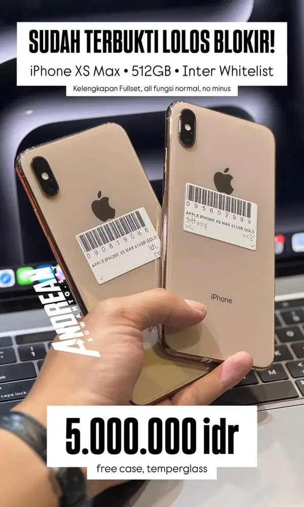Iphone xs max 512gb inter sinyal belum pernah hilang