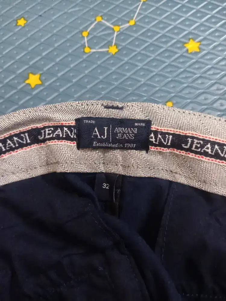 celana chino armani jeans navy sz 31