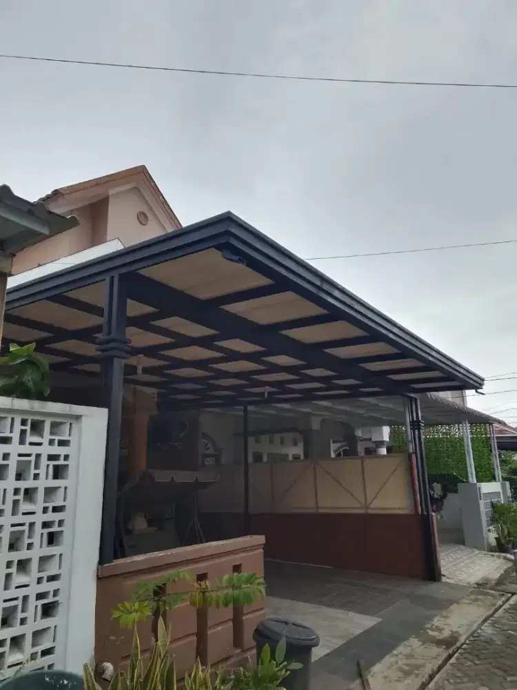 Kanopi alderon dengan talang kardoba