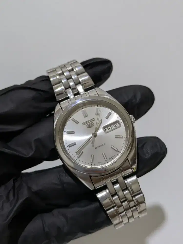 DIJUAL SEIKO 5 SNXA09 SILVER DIAL (rare)