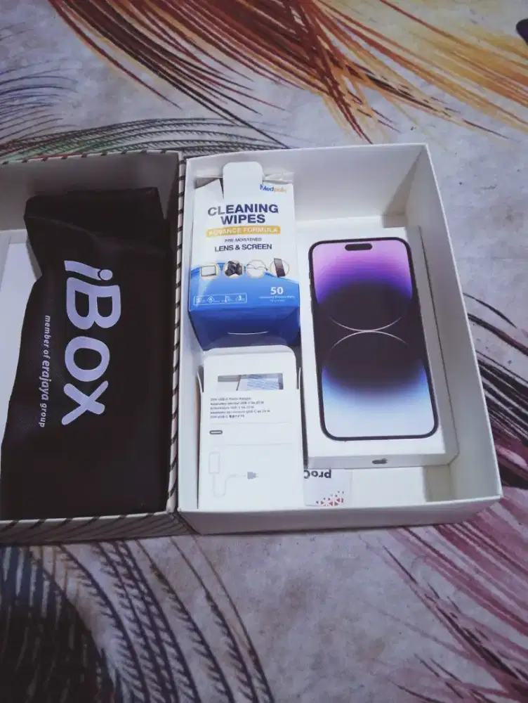 Iphone 14 promax 128 iBox + adaptor ibox