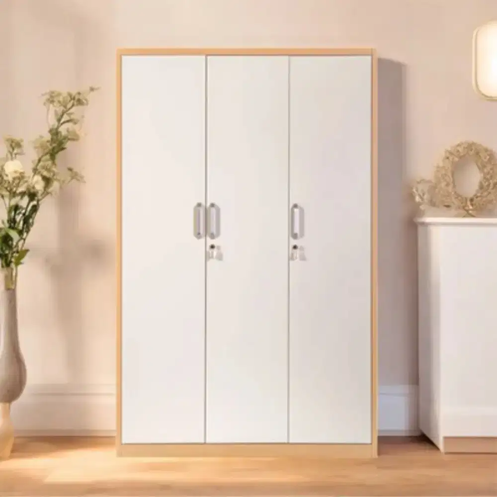 Selma Archy Lemari Pakaian 3 Pintu -Cokelat Oak