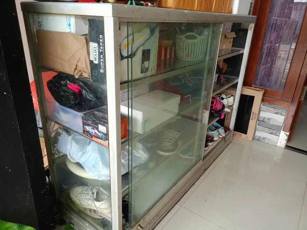 Jual etalase ukuran P 150cm, L50cm, T 110cm