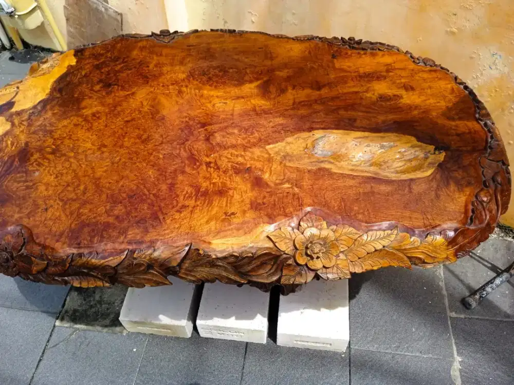 Meja gembol kendari (kayu jati asli)