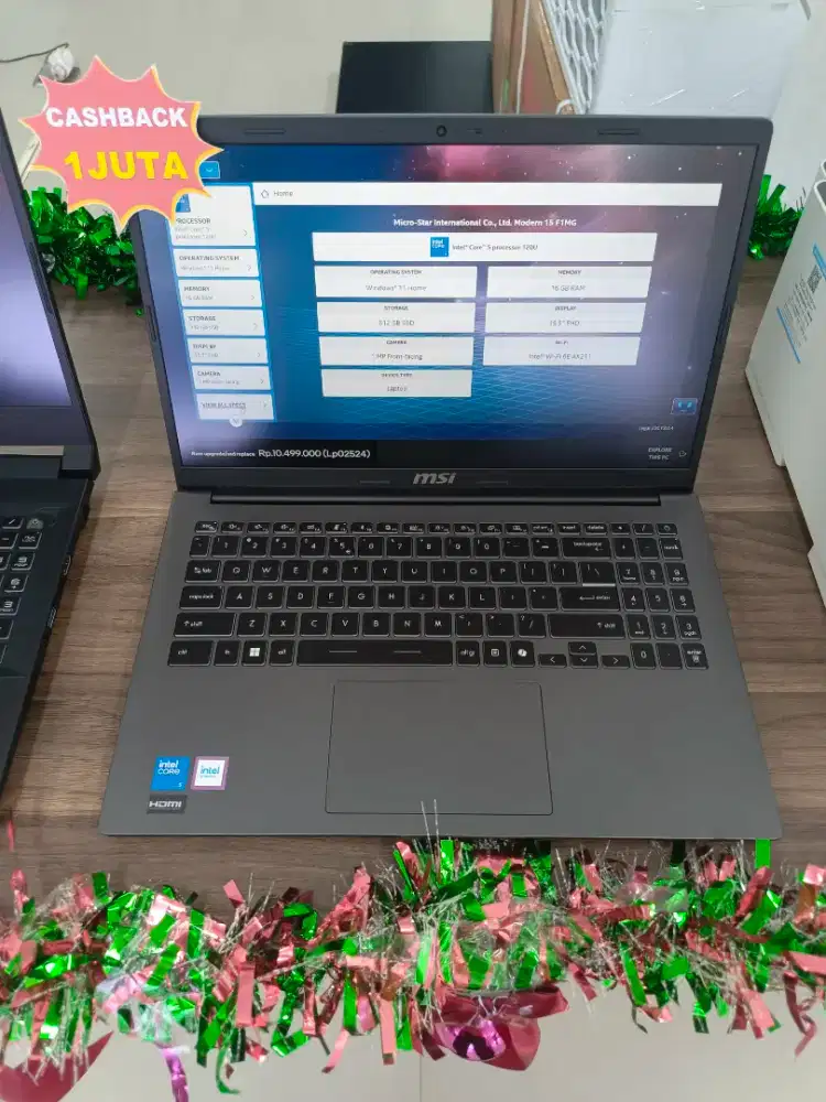 Kredit laptop MSI micro star internasional modern 15F1MG