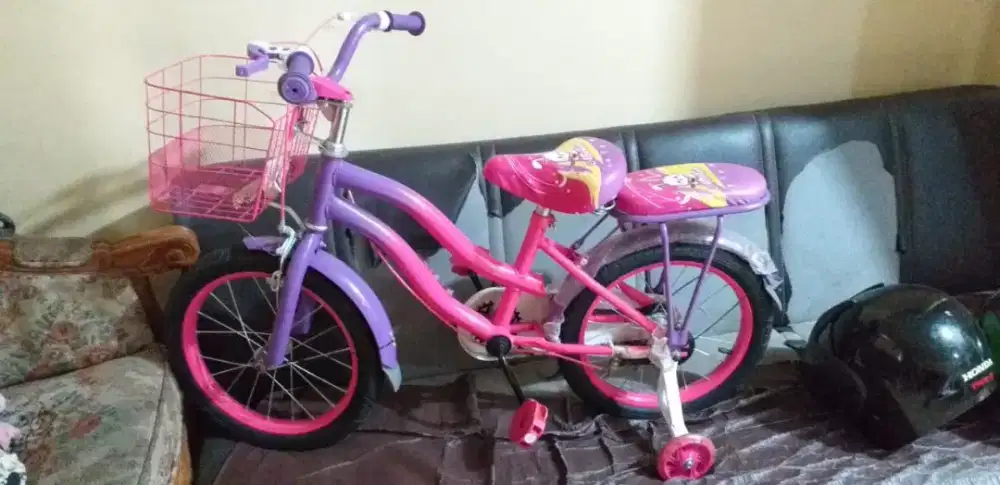 sepeda anak warna pink