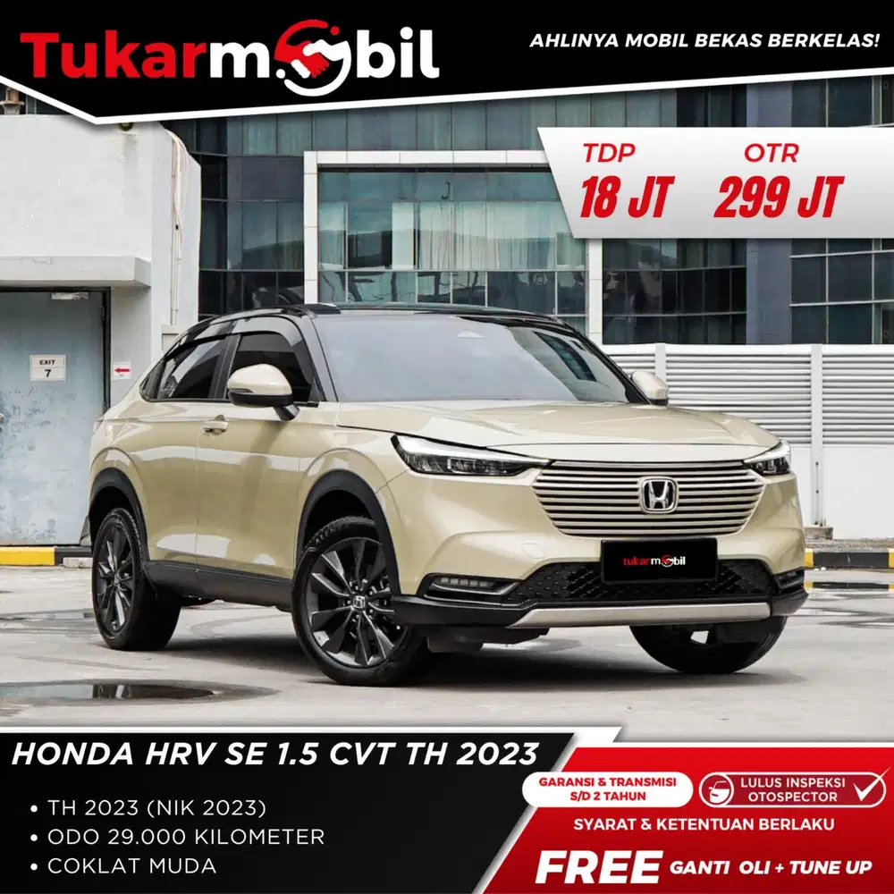 HONDA HRV 1.5 SE CVT TAHUN 2023