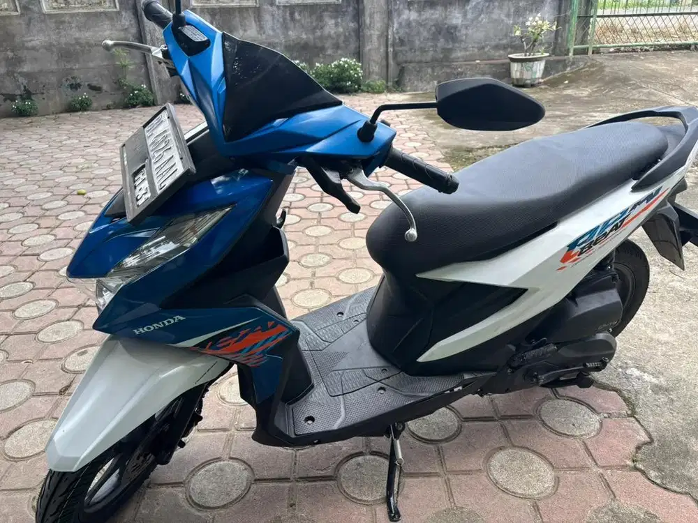 Jual santai beat 2020 warna biru putih