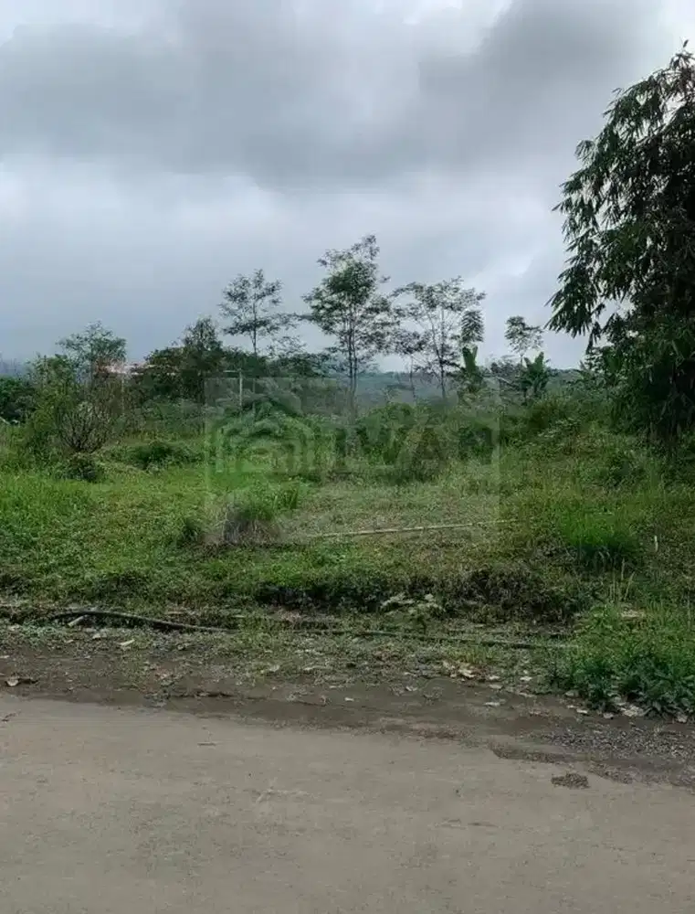 Tanah Iklim Sejuk View Gunung Hadap Jalan Aspal Poros Desa