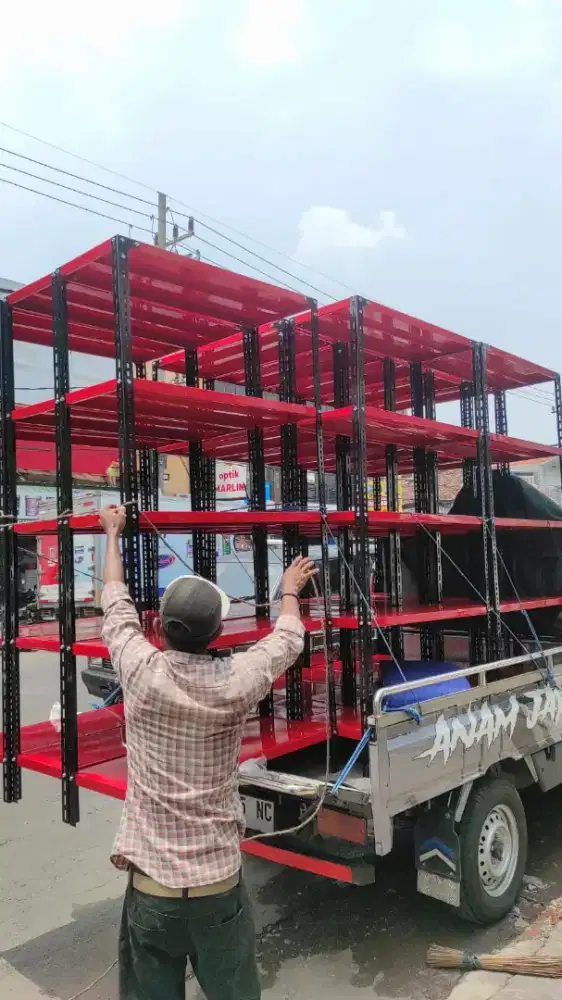 Rak besi rak gudang susun5