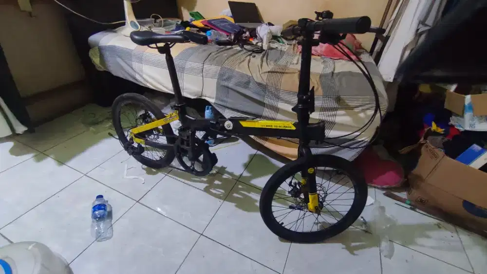 Sepeda Lipat Element Police Texas B2W Edition 20 Alloy Frame 8 Speed