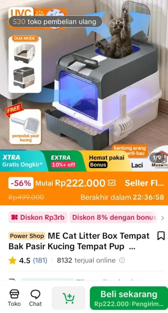 Cat Litter Box/ TOILET KUCING JUMBO
