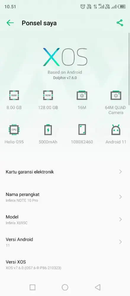 Jual infinix note 10 pro