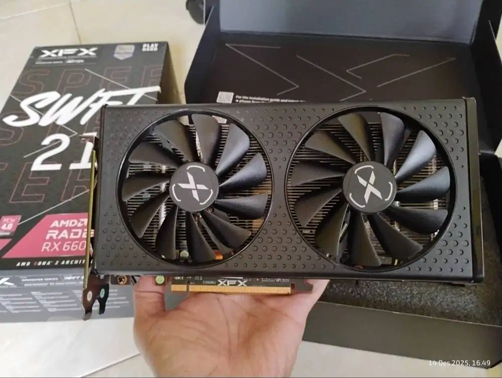 XFX SPEEDSTER SWFT210 RADEON RX 6600 8GB 128Bit DDR6 Garansi ON