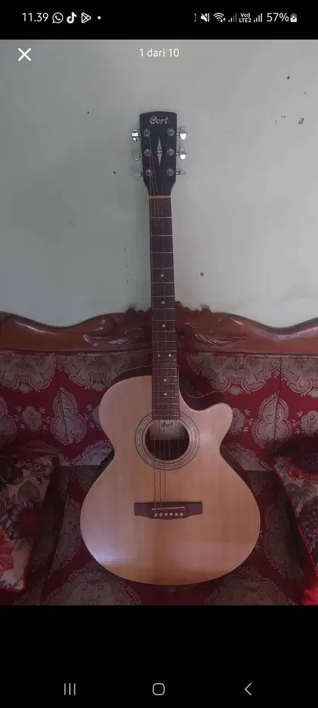 Gitar akustik elektrik cort sfx me op