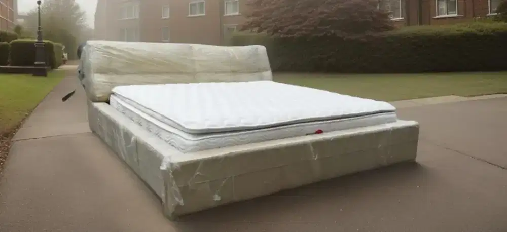 For sale Springbed Kingkoil Citihub set bedframe kulit Cellini uk 200