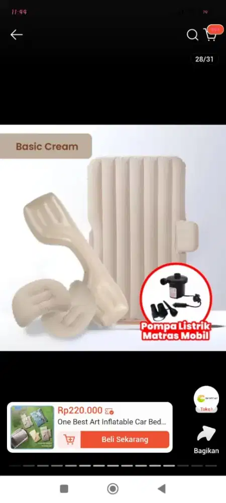 Matras angin mobil agya