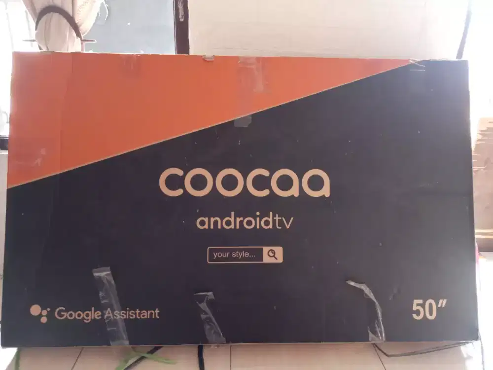 TV RUSAK, ANDROID TV, COOCAA, 50 INCH