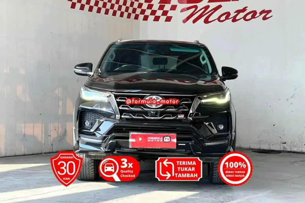 Toyota Fortuner VRZ 2.8 GR sport Matic AT 2023 hitam diesel solar