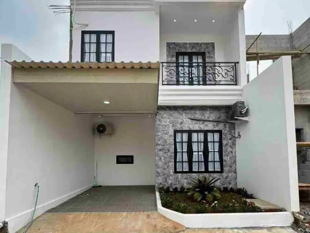 Dijual Rumah 2.1/2 lantai, modern classic, fasilitas lengkao, TERMURAH di kelasnya, dekat MRT, di depok