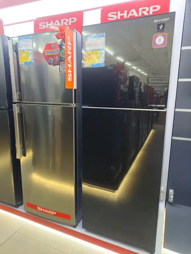Cicilan kulkas SHARP 2 pintu inverter