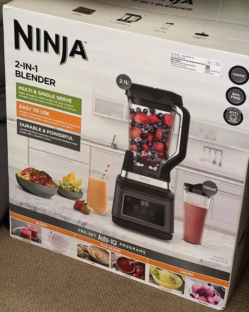 Blender Ninja 2 in 1 baru (BNIB)