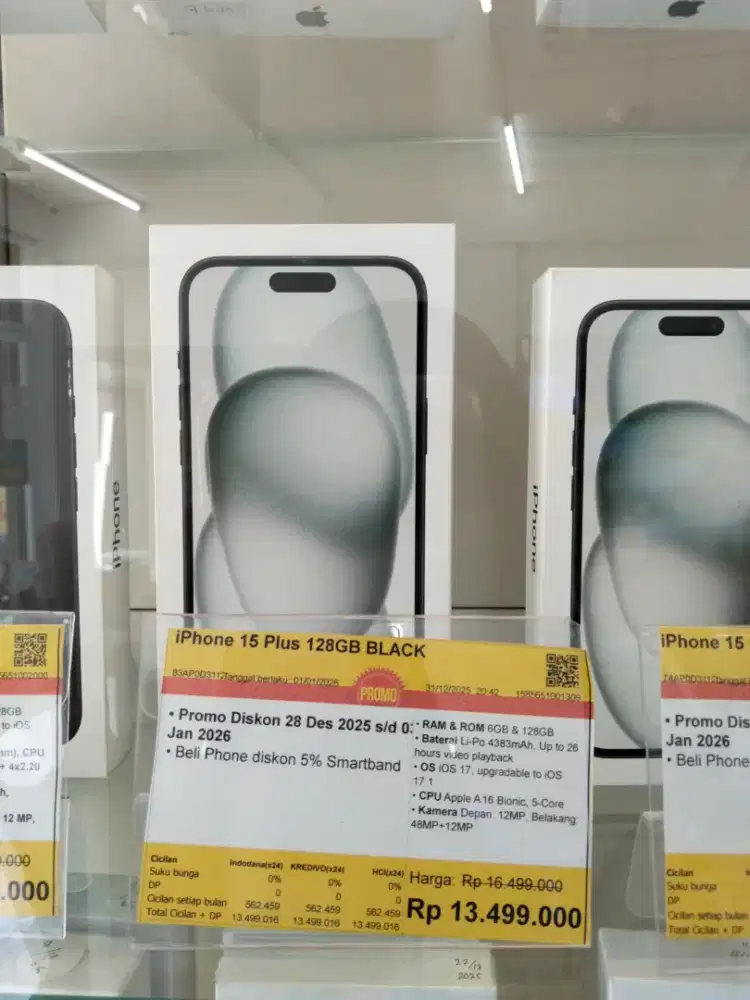 iPhone 15 dan iPhone 15 Plus 128 GB #BisaCicilanPakaiKREDIVO