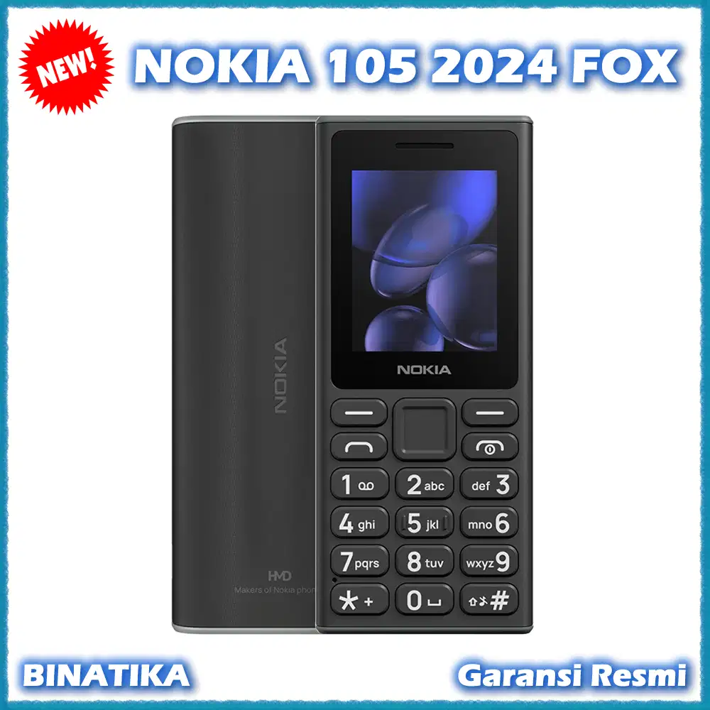 Baru - NOKIA 105 2024 FOX Dual SIM Garansi Resmi