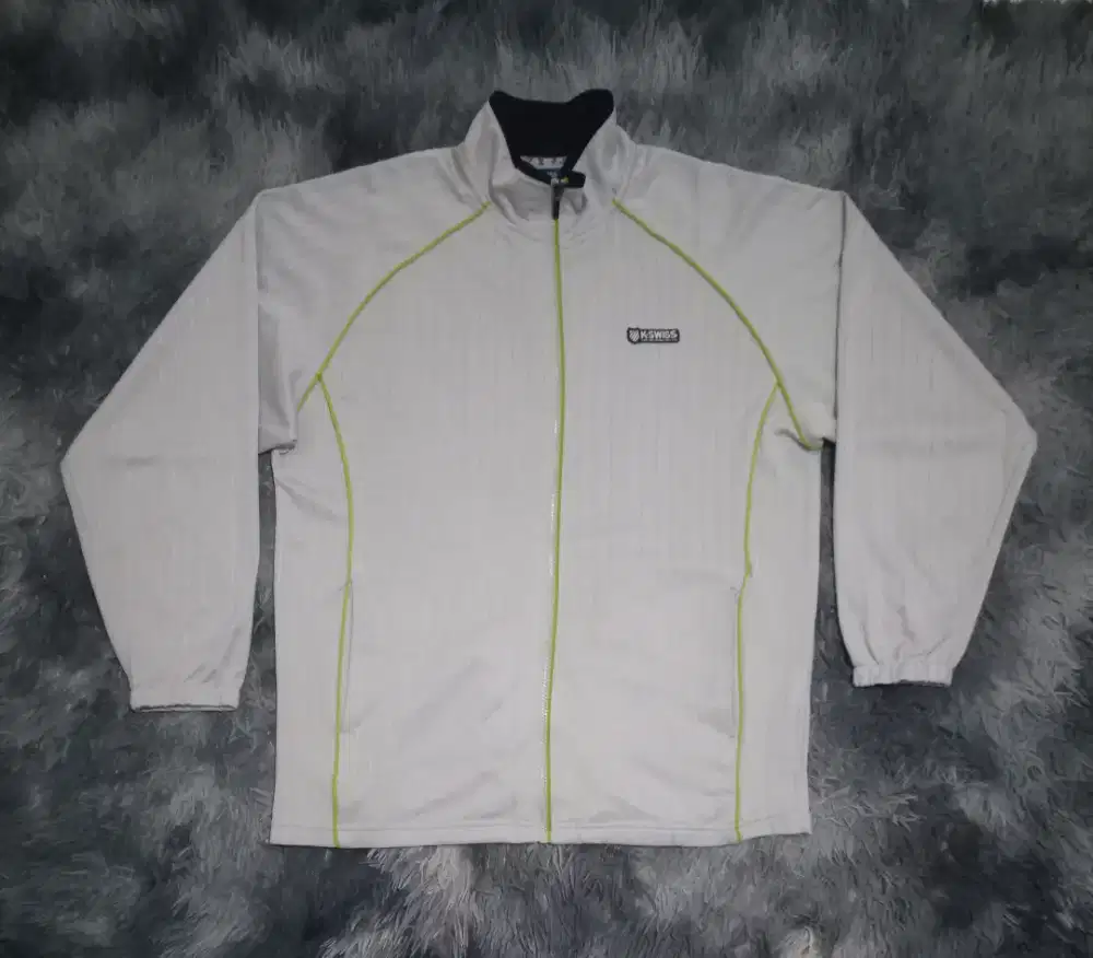 Jaket Vintage K-Swiss Running Jacket Abu Size L