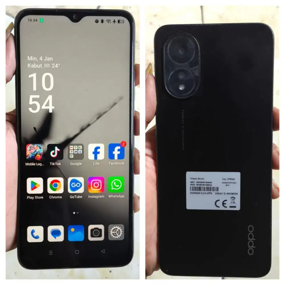 Oppo A18 2023 4/128Gb Mulus Like New