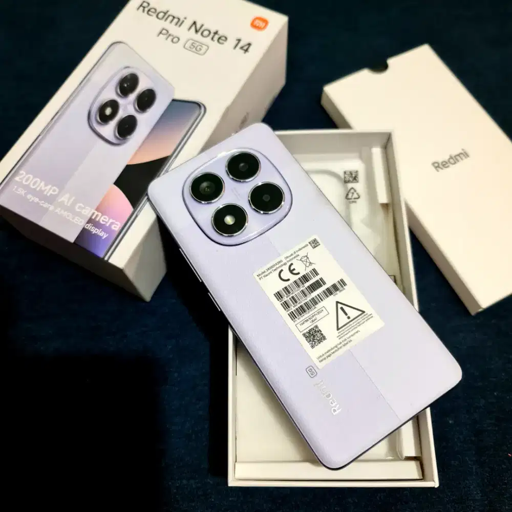 Redminote 14 Pro 5G 8/256gb fullset mulus