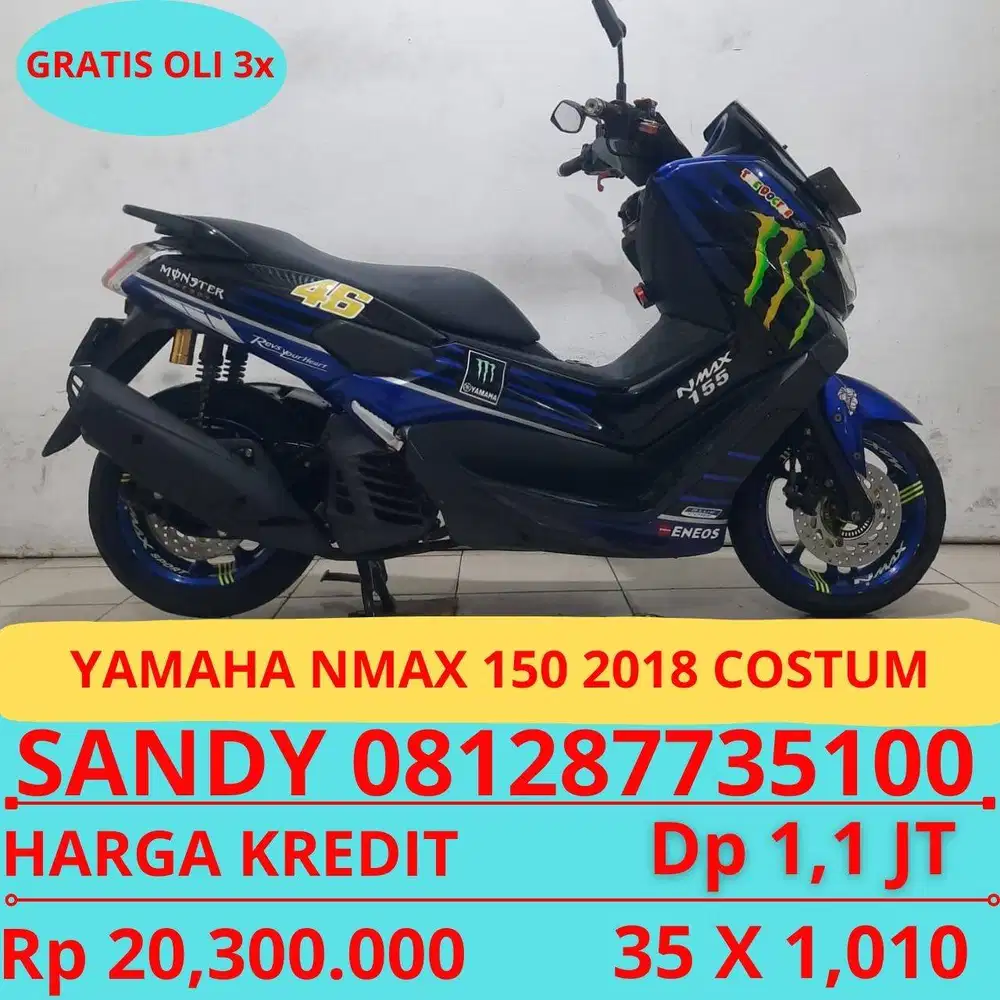 YAMAHA NMAX 150 2018 COSTUM DP MURAH 1,1 JUTA GUYSS