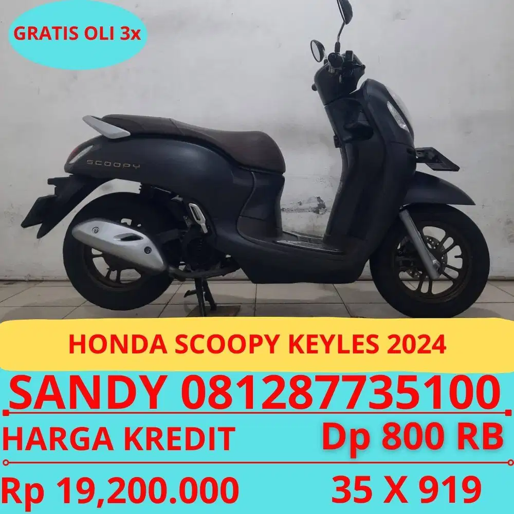 HONDA SCOOPY KEYLES 2024 DP MURAH 800 RIBU GUYSS