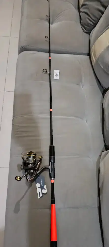 Joran 180 cm carbon Kenzi ring guide full Fuji plus reel captain 3000