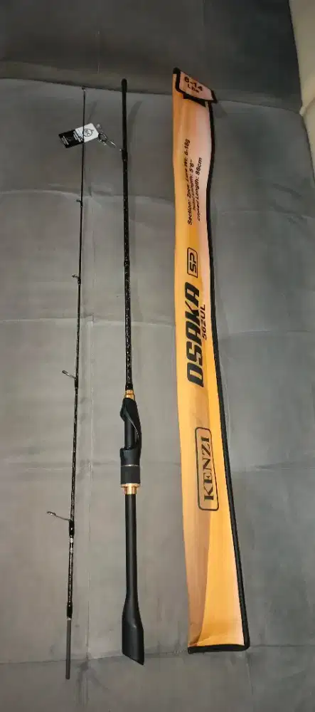 Joran pancing 165 cm dengan 6 - 14 lb plus ada suara clickernya Kenzi