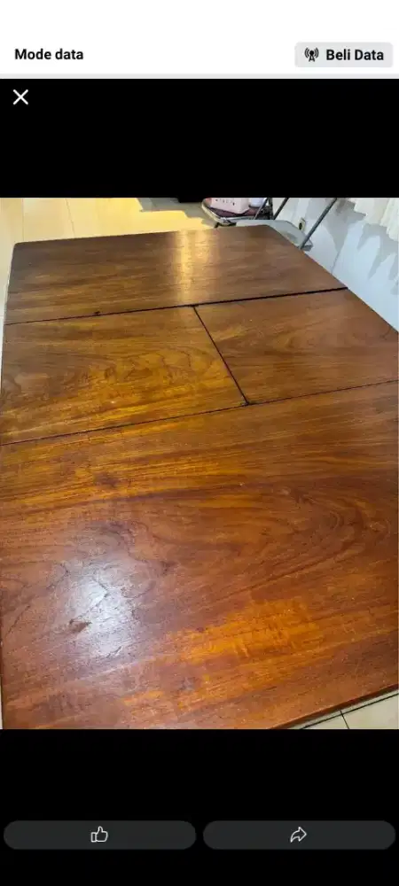 Jual meja makan jati asli ukuran  140x90 bisa panjang bisa pendek