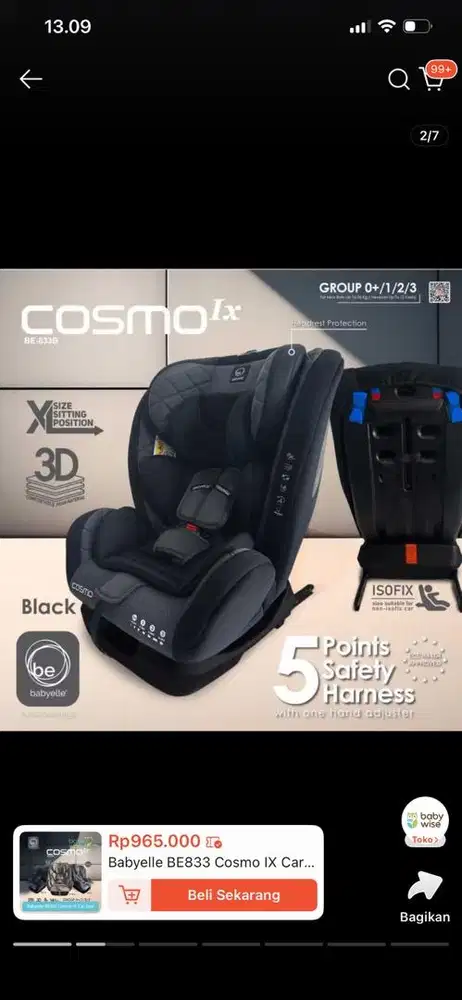 Jual carseat bekas sangat murah banget masih bagus