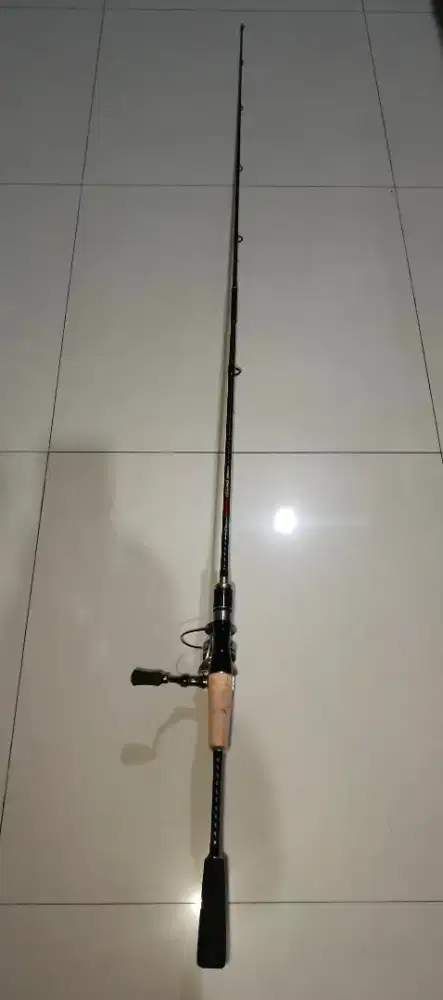 Joran pancing seakings 180 cm plus reel 1000 SW dan PH puteran smooth