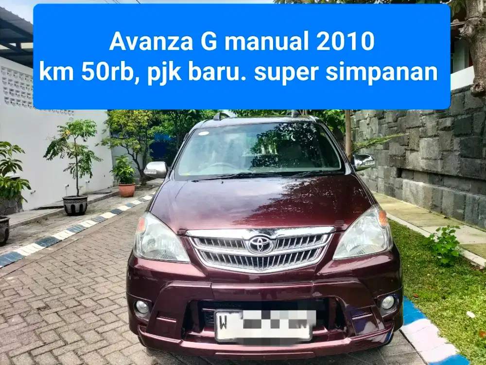 Avanza G manual 2010,km 50rb, tgn1, pjk gress.Ori total. Nyacat kualat
