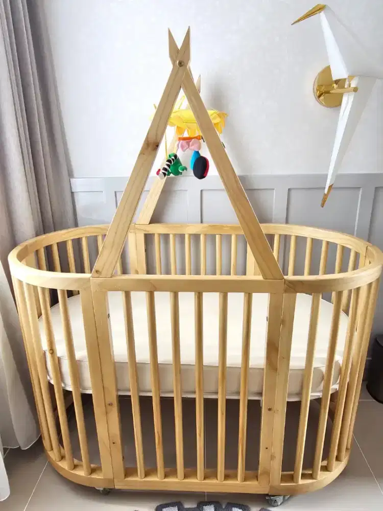 Ranjang baby kayu