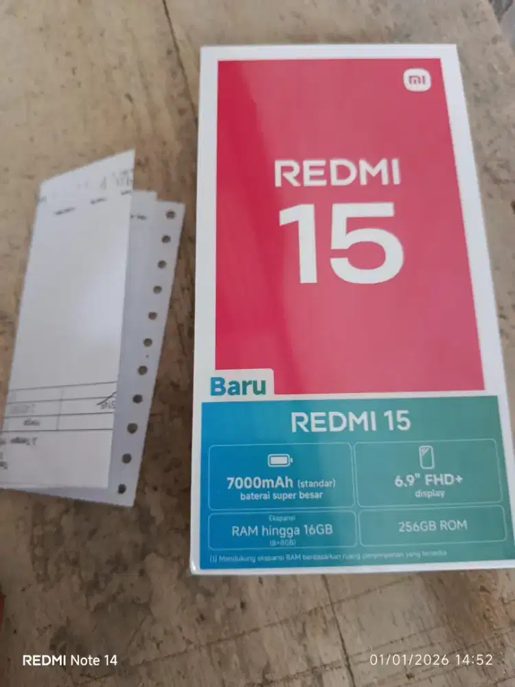 redmi 15 8+8/256