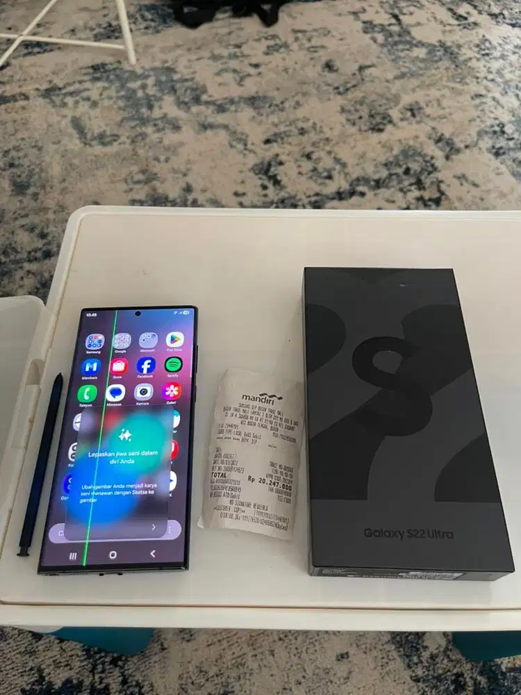 Samsung S22 ULTRA 512GB Fullset Ori Samsung Ada Minus