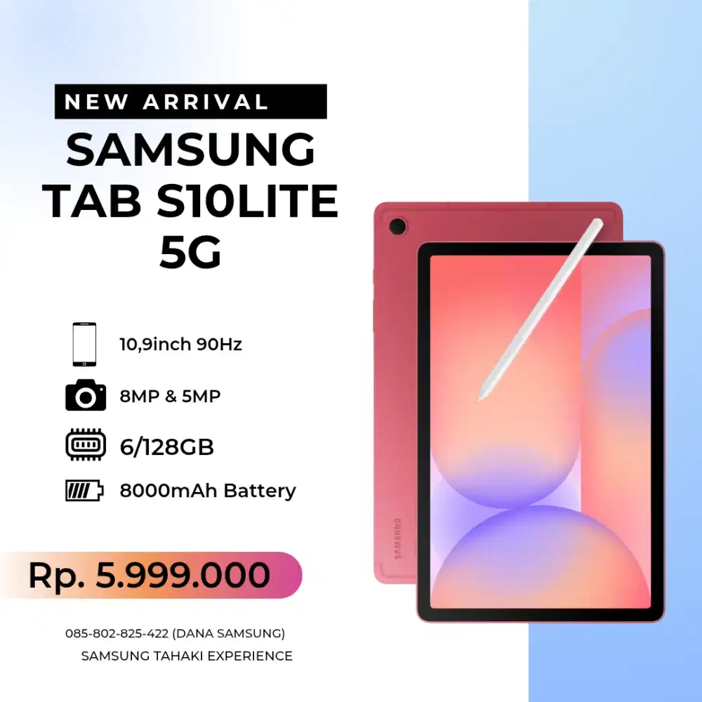 FREE ADAPTOR ORI! SAMSUNG TAB S10LITE 6/128 BISA COD