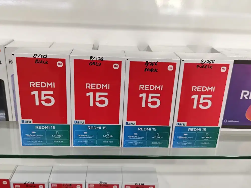 Redmi 15 New,Garansi Resmi 15 Bulan,Bisa COD & Melayani Kredit